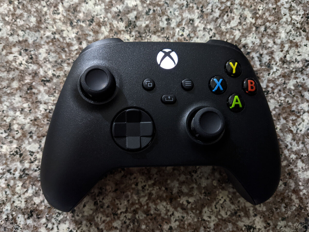 An Xbox Series wireless controller in carbon black